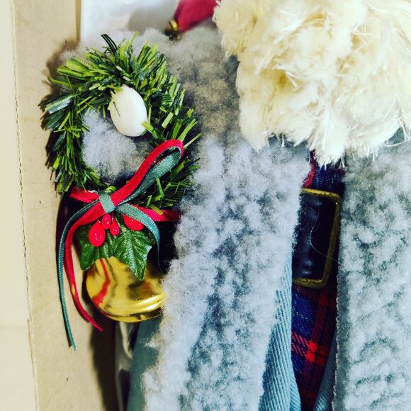 Brinn’s 1990 Collectible Edition Porcelain Santa Doll 11.5" W/ Box - Picture 12 of 16